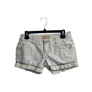 Bke Vintage y2k Cream Shorts Size 26 Low Rise FLAW